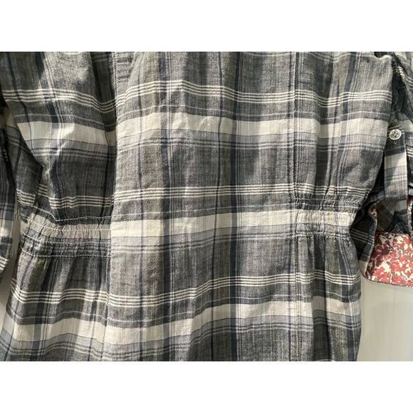 Silver Jean Co Button Up Shirt Plaid Size Medium - Picture 7 of 10